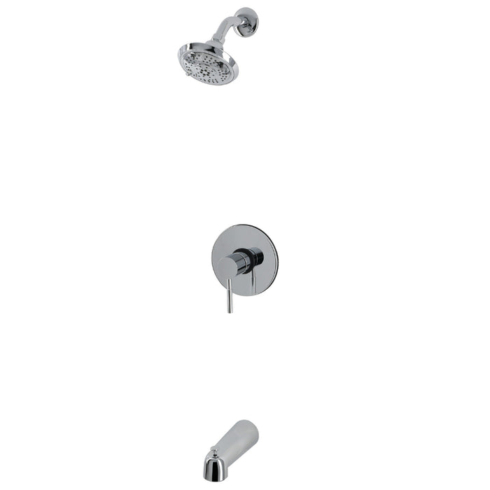 Kingston Concord KB5691DL Single-Handle Pressure Balanced Tub and Shower Faucet, Polished Chrome