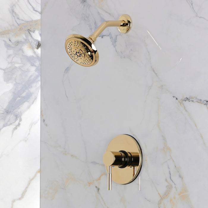 Kingston Concord KB5692DLTSO Pressure Balanced Shower Faucet, Trim Only, Polished Brass