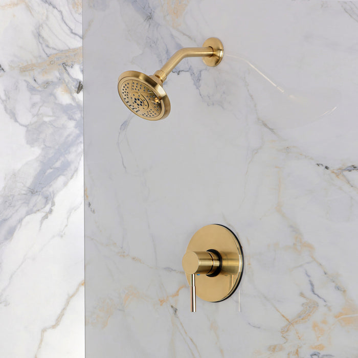 Kingston Concord KB5697DLTSO Pressure Balanced Shower Faucet, Trim Only, Brushed Brass