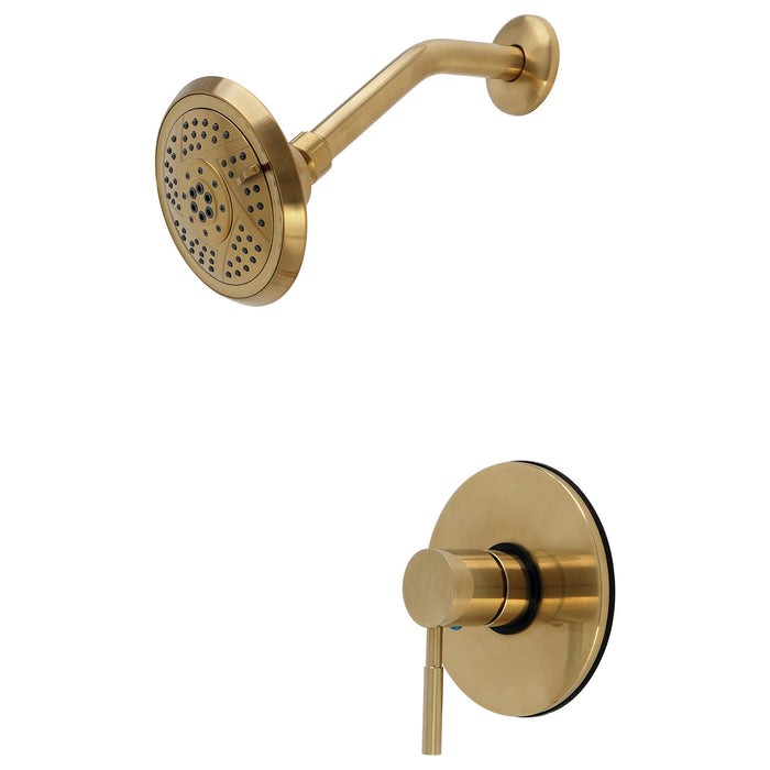 Kingston Concord KB5697DLTSO Pressure Balanced Shower Faucet, Trim Only, Brushed Brass