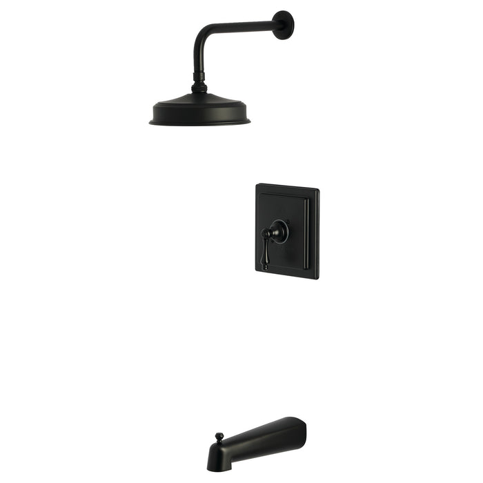 Kingston Tulare KB5890AL - Revival Single-Handle Pressure Balanced Tub and Shower Faucet, Matte Black