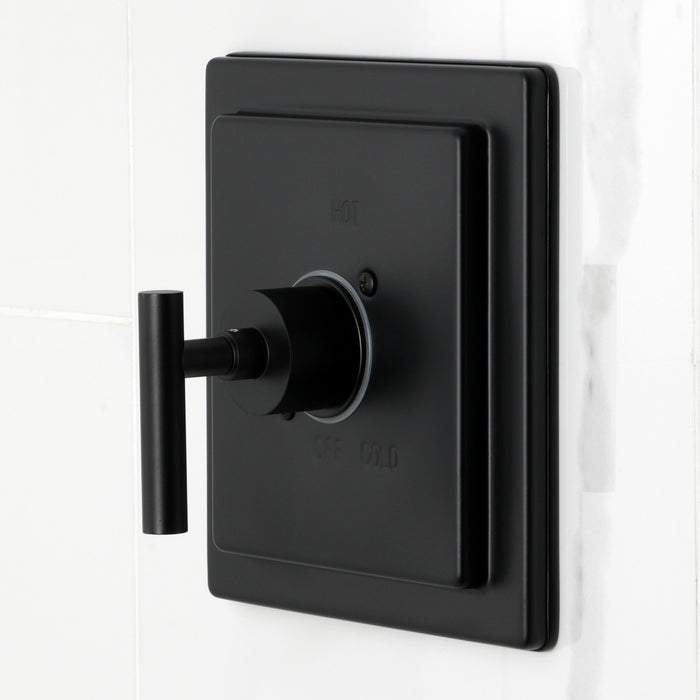 Kingston Sona KB5890CML - Manhattan Single-Handle Pressure Balanced Tub and Shower Faucet, Matte Black