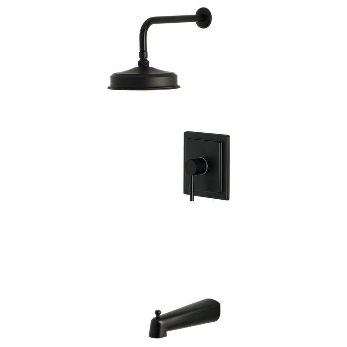 Kingston Sona KB5890DL - Concord Single-Handle Pressure Balanced Tub and Shower Faucet, Matte Black
