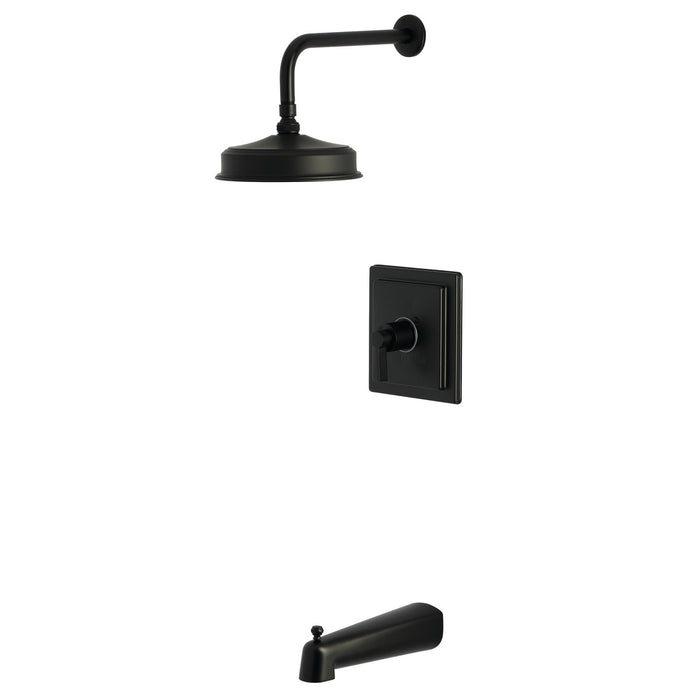 Kingston Sona KB5890NDL - NuvoFusion Single-Handle Pressure Balanced Tub and Shower Faucet, Matte Black