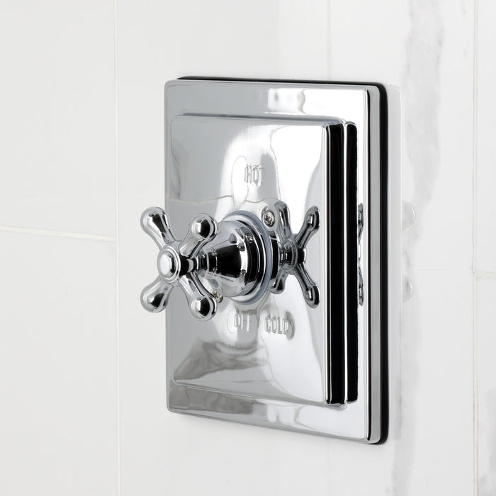 Kingston Tulare KB5891AX - Revival Single-Handle Pressure Balanced Tub and Shower Faucet, Polished Chrome