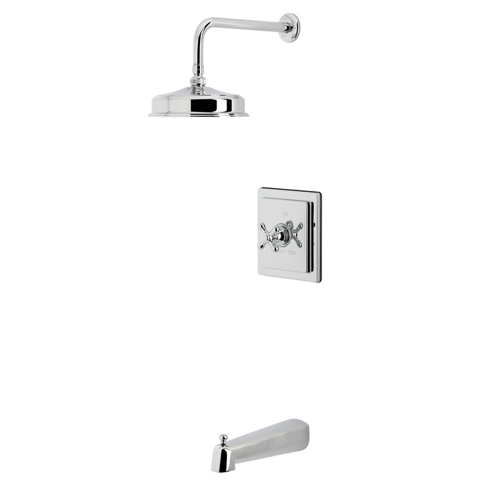 Kingston Tulare KB5891AX - Revival Single-Handle Pressure Balanced Tub and Shower Faucet, Polished Chrome