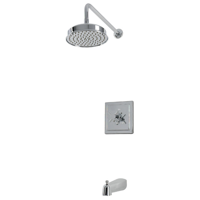 Kingston Concord KB5891DX Single-Handle Pressure Balanced Tub and Shower Faucet, Polished Chrome