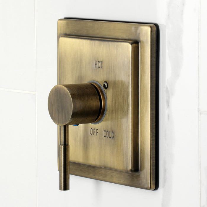 Kingston Sona KB5893DL - Concord Single-Handle Pressure Balanced Tub and Shower Faucet, Antique Brass