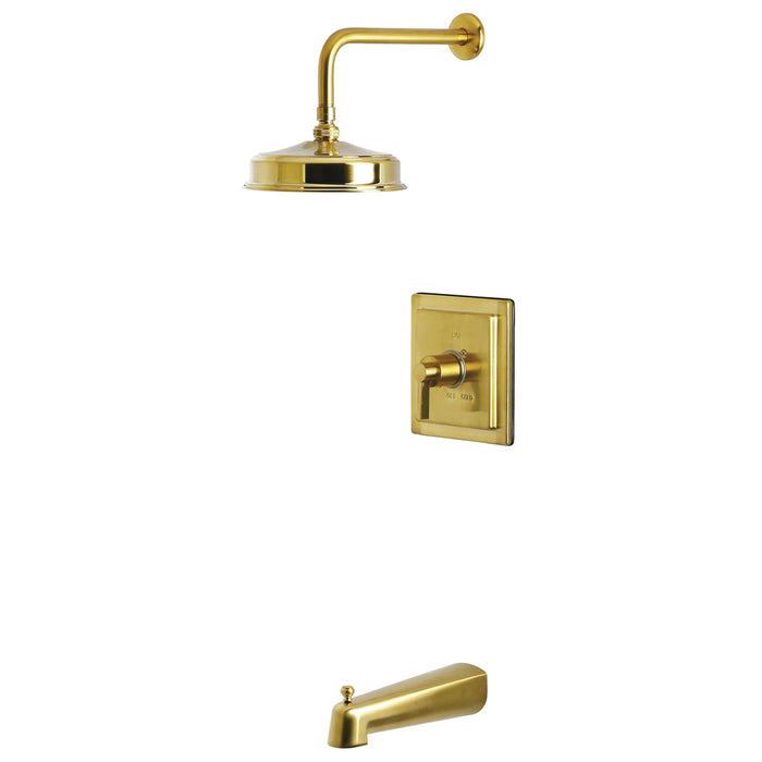 Kingston Sona KB5897NDL - NuvoFusion Single-Handle Pressure Balanced Tub and Shower Faucet, Brushed Brass