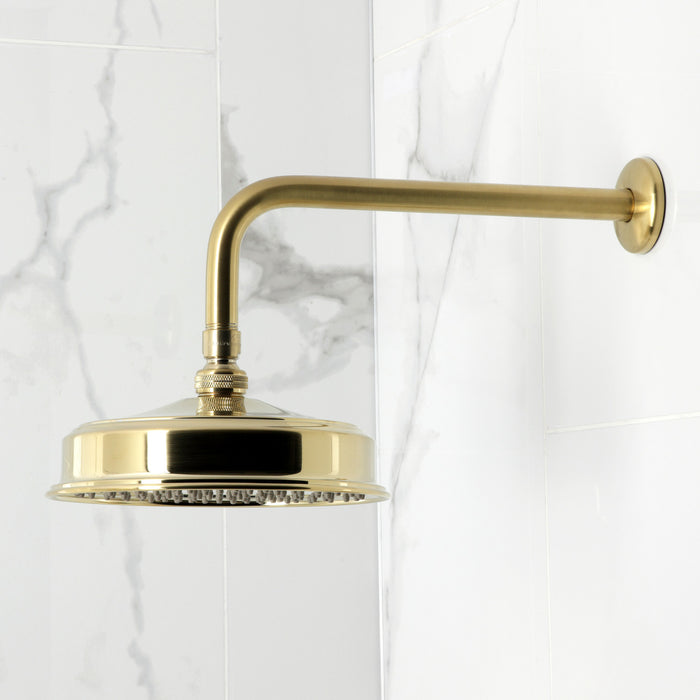 Kingston Tulare KB5897PL - Demure Single-Handle Pressure Balanced Tub and Shower Faucet, Brushed Brass