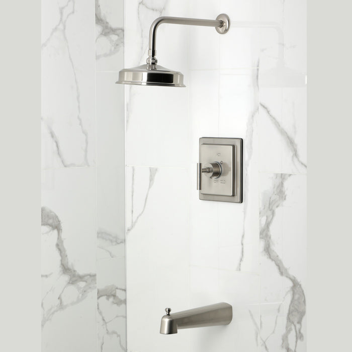 Kingston Sona KB5898CML - Manhattan Single-Handle Pressure Balanced Tub and Shower Faucet, Brushed Nickel