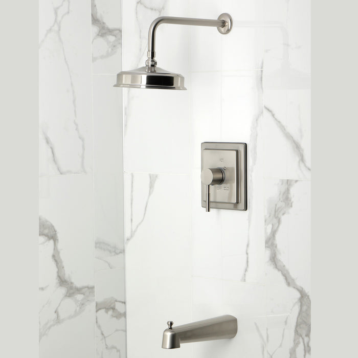 Kingston Sona KB5898DL - Concord Single-Handle Pressure Balanced Tub and Shower Faucet, Brushed Nickel