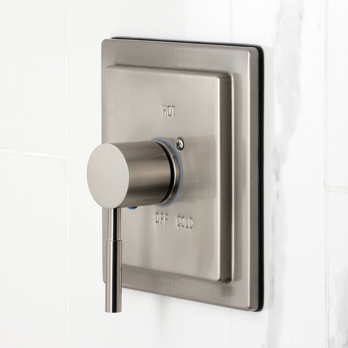 Kingston Sona KB5898DL - Concord Single-Handle Pressure Balanced Tub and Shower Faucet, Brushed Nickel