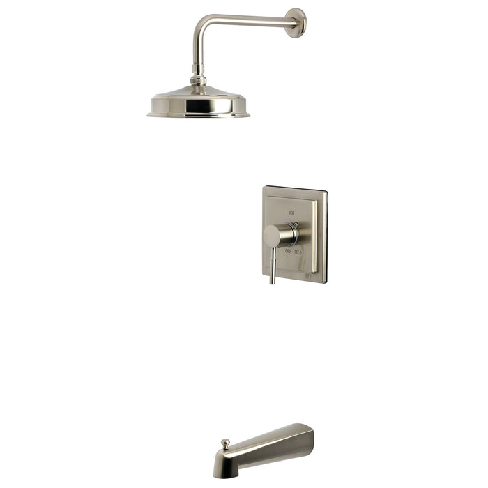 Kingston Sona KB5898DL - Concord Single-Handle Pressure Balanced Tub and Shower Faucet, Brushed Nickel