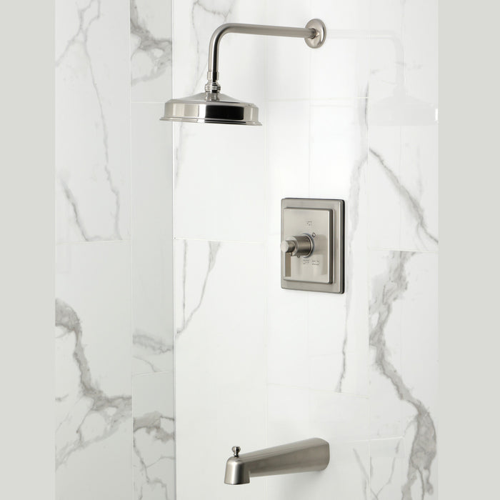 Kingston Sona KB5898NDL - NuvoFusion Single-Handle Pressure Balanced Tub and Shower Faucet, Brushed Nickel