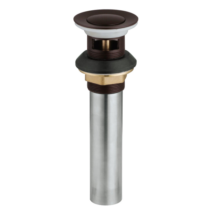 Kingston Complement KB6005 Brass Push Pop-Up Bathroom Sink Drain with Overflow, Oil Rubbed Bronze