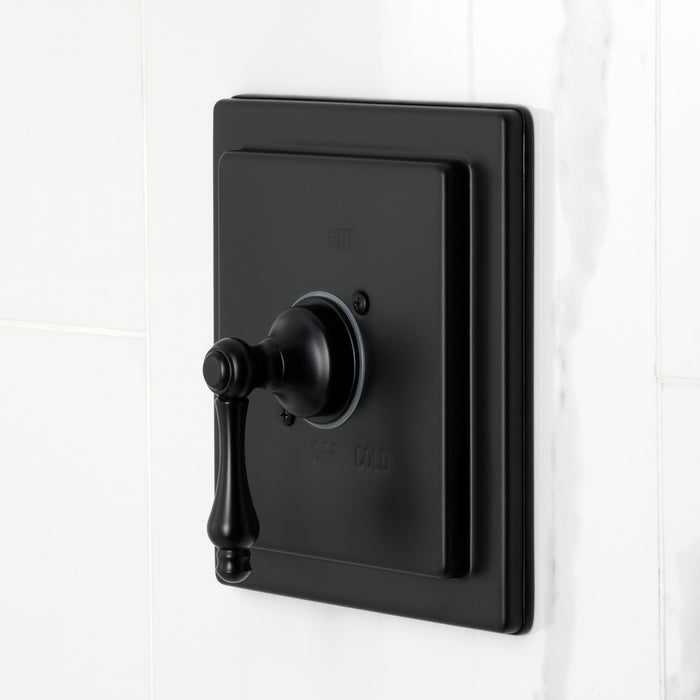 Kingston Tulare KB6140AL - Revival Single-Handle Pressure Balanced Tub and Shower Faucet, Matte Black