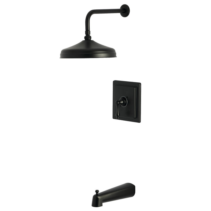Kingston Tulare KB6140AL - Revival Single-Handle Pressure Balanced Tub and Shower Faucet, Matte Black