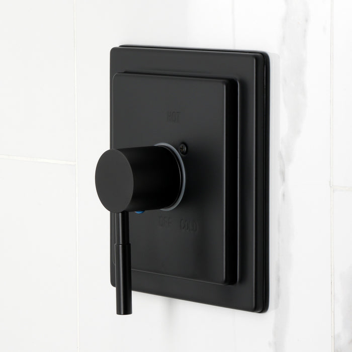 Kingston Sona KB6140DL - Concord Single-Handle Pressure Balanced Tub and Shower Faucet, Matte Black