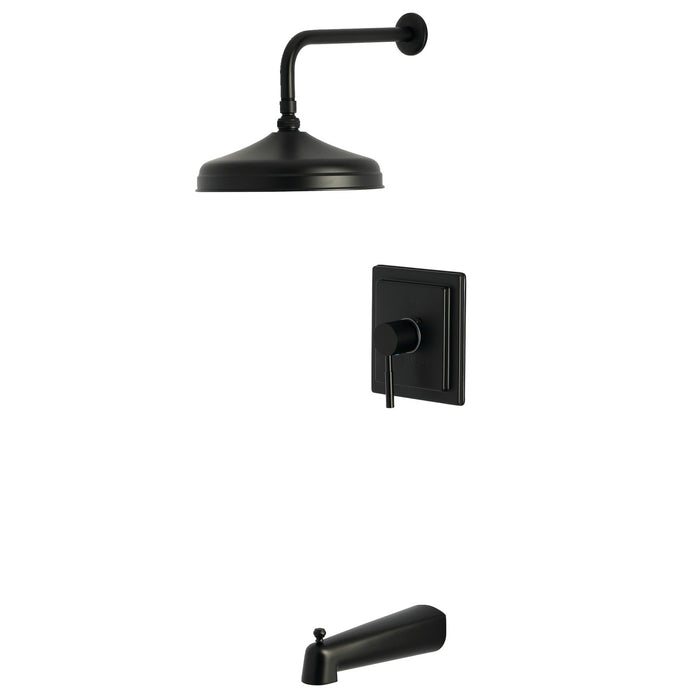 Kingston Sona KB6140DL - Concord Single-Handle Pressure Balanced Tub and Shower Faucet, Matte Black