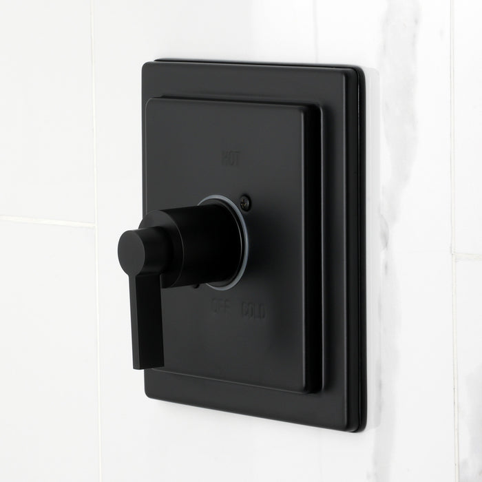 Kingston Sona KB6140NDL - NuvoFusion Single-Handle Pressure Balanced Tub and Shower Faucet, Matte Black