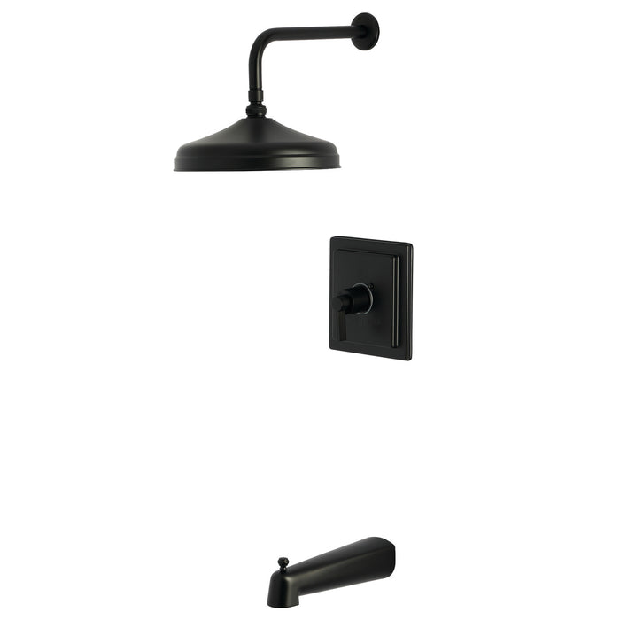 Kingston Sona KB6140NDL - NuvoFusion Single-Handle Pressure Balanced Tub and Shower Faucet, Matte Black