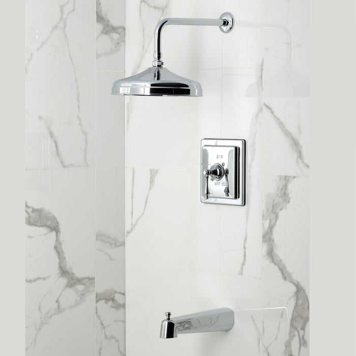 Kingston Tulare KB6141AL - Revival Single-Handle Pressure Balanced Tub and Shower Faucet, Polished Chrome