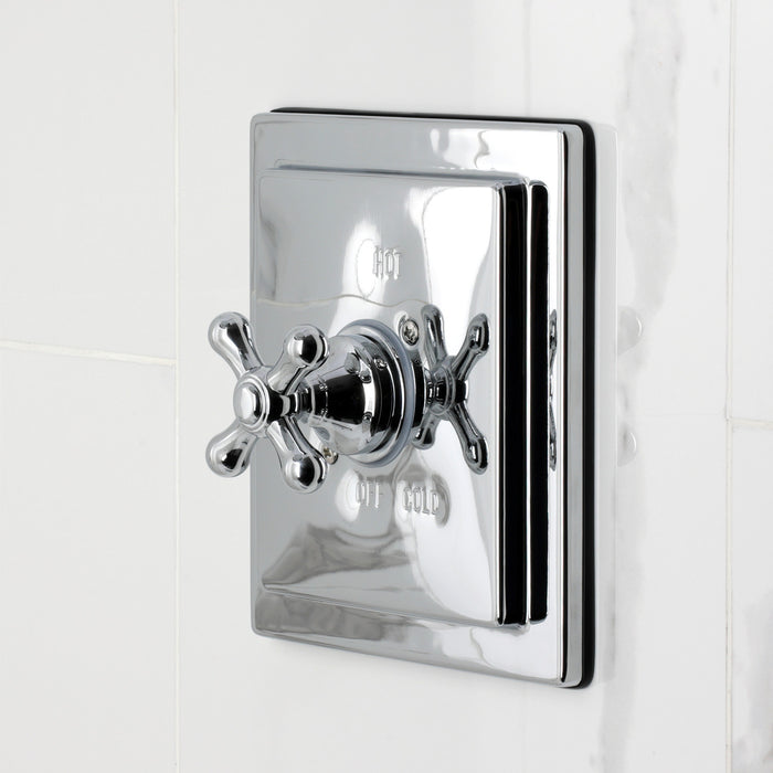 Kingston Tulare KB6141AX - Revival Single-Handle Pressure Balanced Tub and Shower Faucet, Polished Chrome