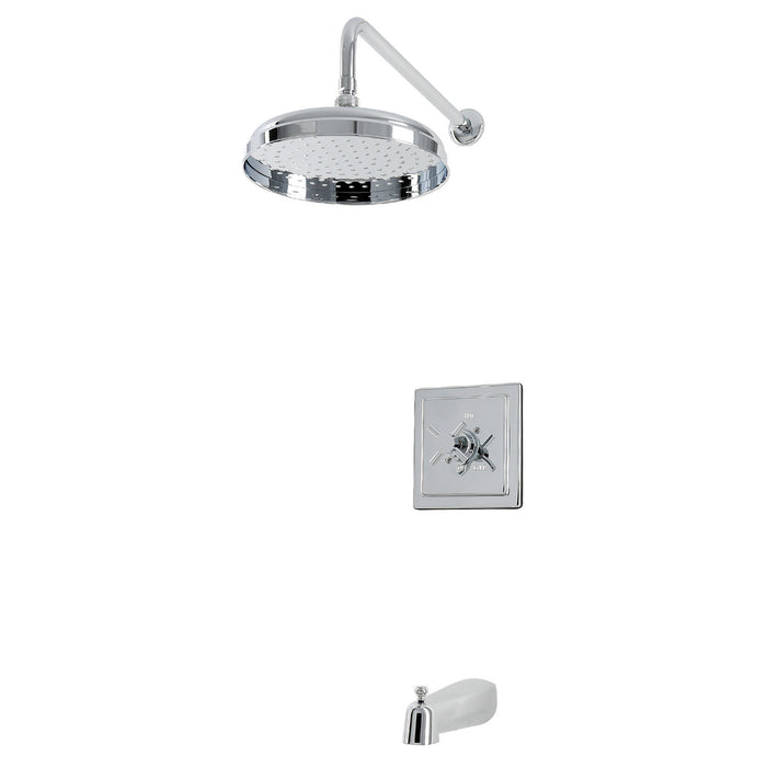 Kingston Concord KB6141DX Single-Handle Pressure Balanced Tub and Shower Faucet, Polished Chrome