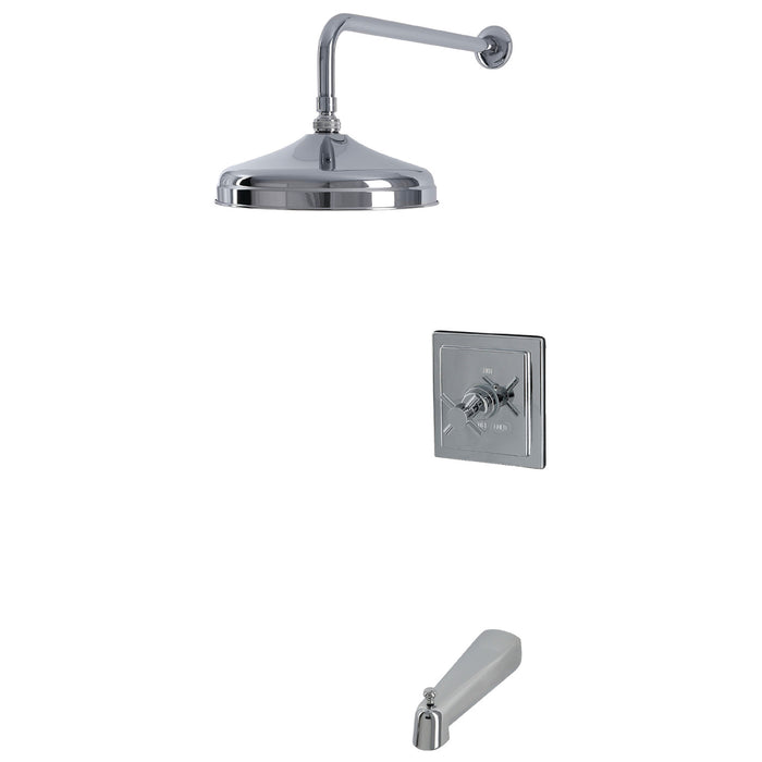 Kingston Concord KB6141DX Single-Handle Pressure Balanced Tub and Shower Faucet, Polished Chrome