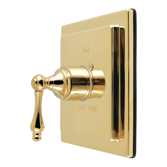 Kingston Revival KB6142ALE Single-Handle Pressure Balanced Shower Valve Trim Kit, Polished Brass