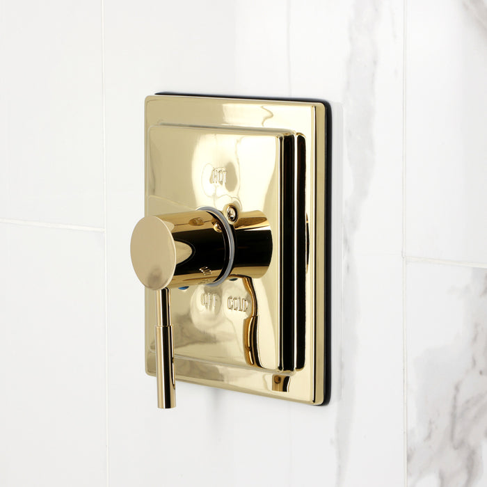 Kingston Sona KB6142DL - Concord Single-Handle Pressure Balanced Tub and Shower Faucet, Polished Brass