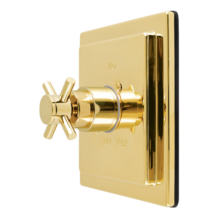Kingston Concord KB6142DXE Single-Handle Pressure Balanced Shower Valve and Trim Set, Polished Brass (Valve Included)