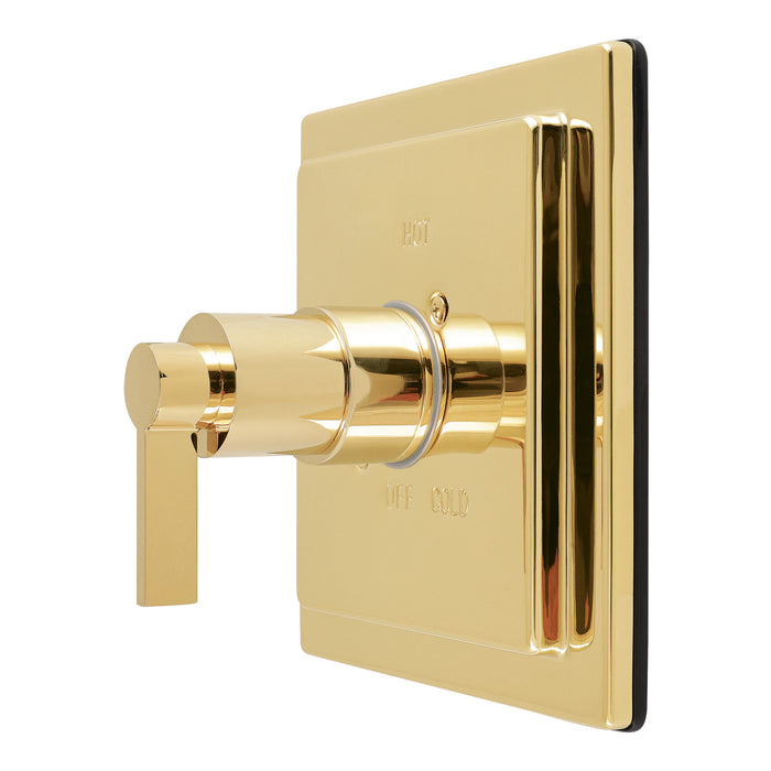 Kingston NuvoFusion KB6142NDLE Single-Handle Pressure Balanced Shower Valve Trim Kit, Polished Brass