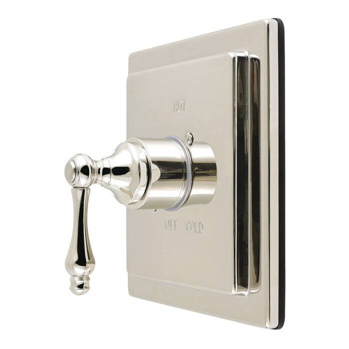 Kingston Revival KB6146ALE Single-Handle Pressure Balanced Shower Valve Trim Kit, Polished Nickel