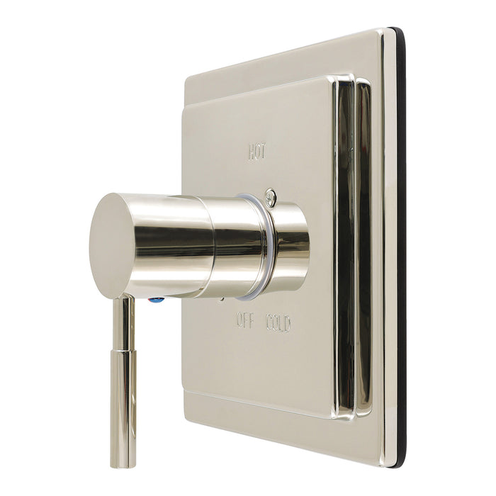 Kingston Concord KB6146DLE Single-Handle Pressure Balanced Shower Valve Trim Kit, Polished Nickel