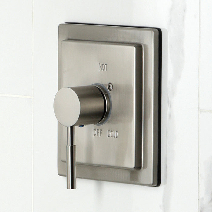 Kingston Sona KB6148DL - Concord Single-Handle Pressure Balanced Tub and Shower Faucet, Brushed Nickel