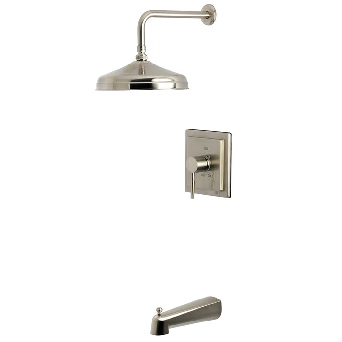 Kingston Sona KB6148DL - Concord Single-Handle Pressure Balanced Tub and Shower Faucet, Brushed Nickel