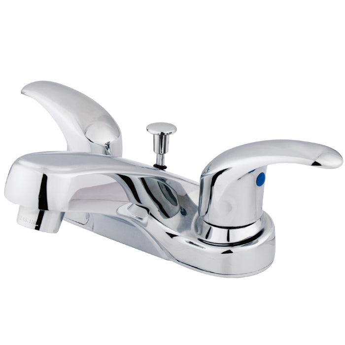 Kingston Tulare KB6251LL - Legacy Double-Handle 3-Hole Deck Mount 4-Inch Centerset Bathroom Faucet with Pop-Up Drain, Polished Chrome