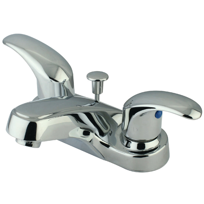 Kingston Tulare KB6251 - Legacy Double-Handle 3-Hole Deck Mount 4-Inch Centerset Bathroom Faucet with ABS Pop-Up Drain, Polished Chrome