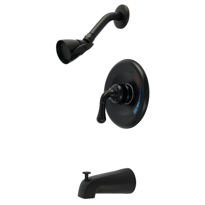 Kingston Tulare KB630T - Magellan Single-Handle Pressure Balanced Tub and Shower Faucet, Trim Only, Matte Black