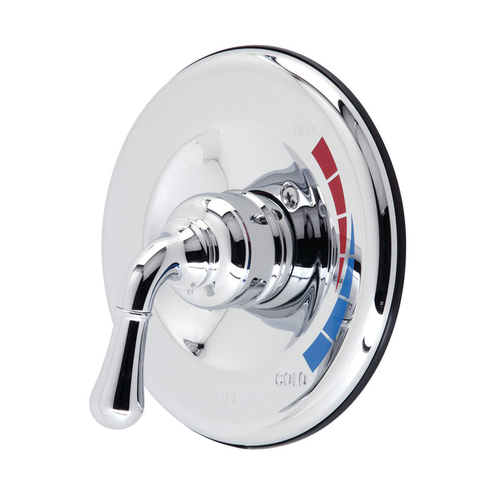 Kingston Tulare KB631ESingle-Handle Pressure Balanced Tub and Shower Faucet, Valve and Trim Only, Polished Chrome