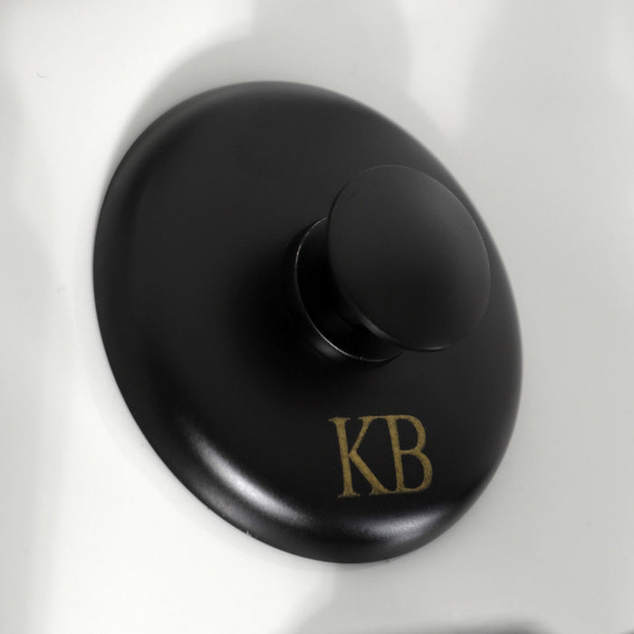 Kingston Sona KB6320CKL - Kaiser Three-Handle Deck Mount Vertical Spray Bidet Faucet with Brass Pop-Up, Matte Black