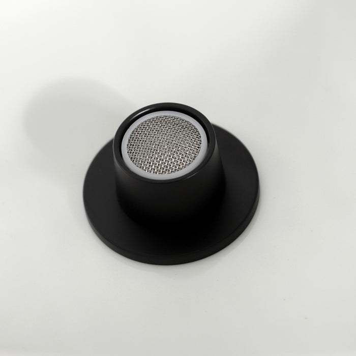 Kingston Sona KB6320CKL - Kaiser Three-Handle Deck Mount Vertical Spray Bidet Faucet with Brass Pop-Up, Matte Black