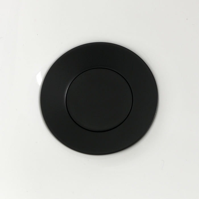 Convergent KB6320KNL Three-Handle Deck Mount Bidet Faucet with Knurled Handle and Brass Pop-Up, Matte Black