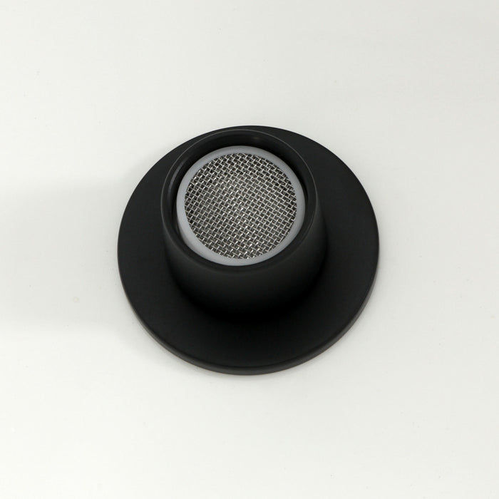 Convergent KB6320KNL Three-Handle Deck Mount Bidet Faucet with Knurled Handle and Brass Pop-Up, Matte Black