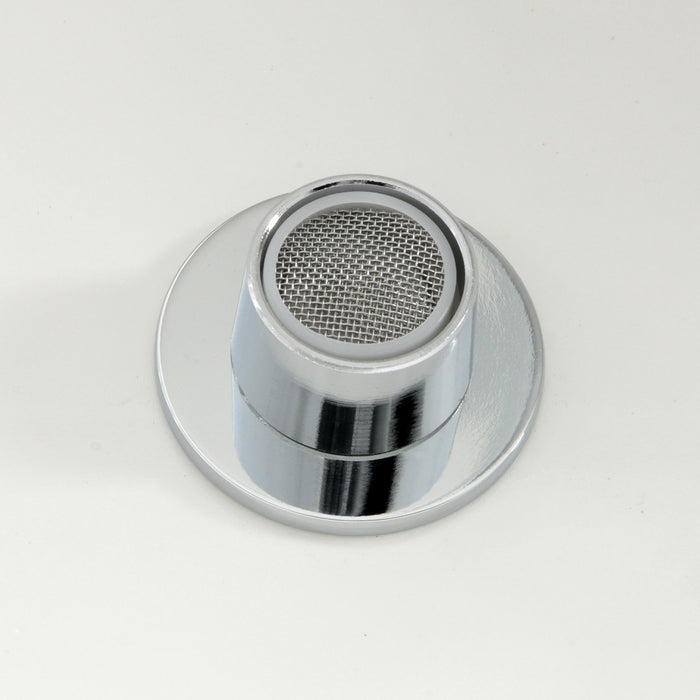 Convergent KB6321KNL Three-Handle Deck Mount Bidet Faucet with Knurled Handle and Brass Pop-Up, Polished Chrome