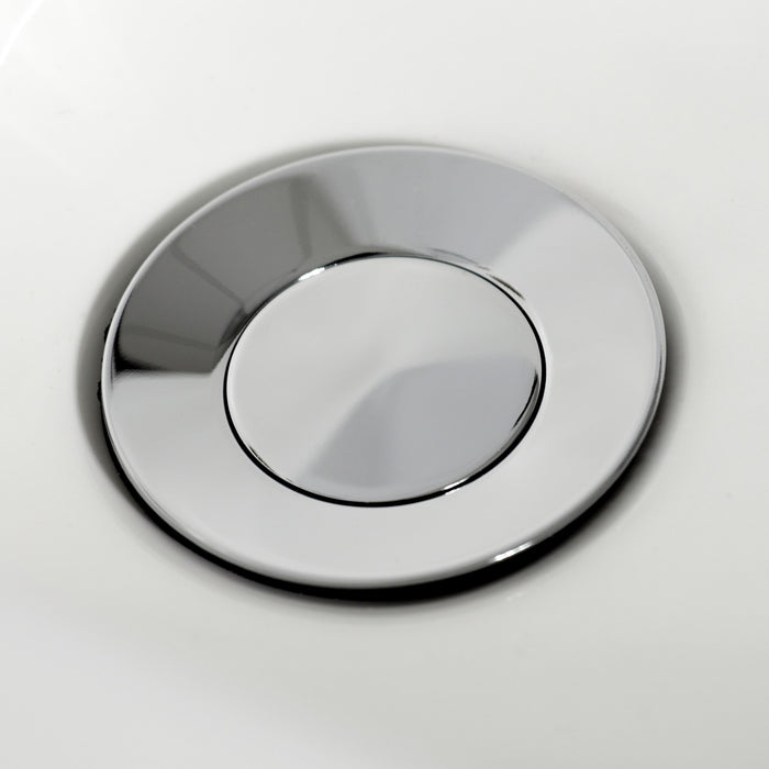 Serena KB6321SVL Three-Handle Deck Mount Vertical Spray Bidet Faucet with Brass Pop-Up, Polished Chrome