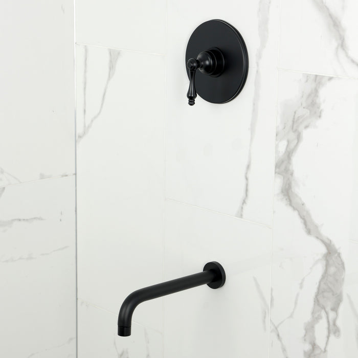 Kingston Tulare KB6330ALTO - Restoration Single-Handle Pressure Balanced Tub Faucet, Matte Black