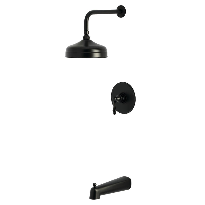 Kingston Tulare KB6330AL - Revival Single-Handle Pressure Balanced Tub and Shower Faucet, Matte Black